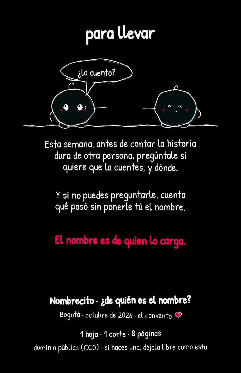 Nombrecito, página 8