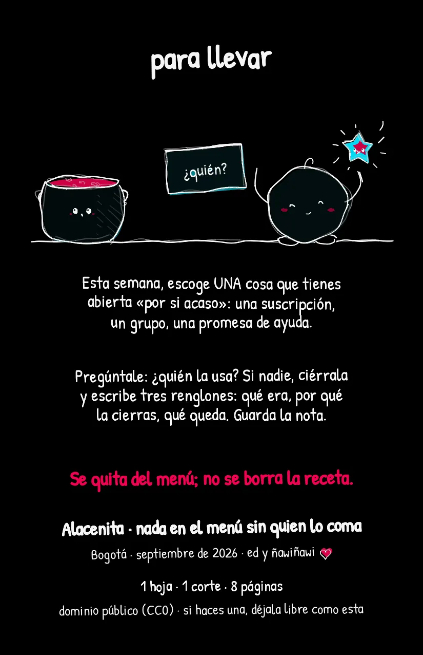 Alacenita, página 8